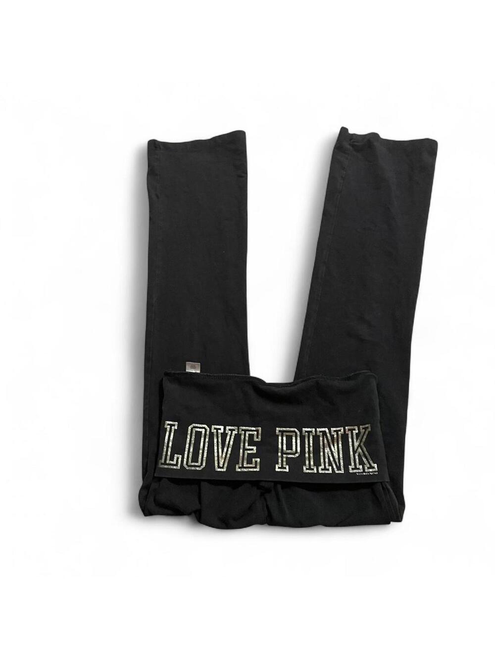 y2k vs pink fold over leggings